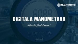 Dette billede illustrere Digitala manometrar för exakt tryckmätning med WIKA