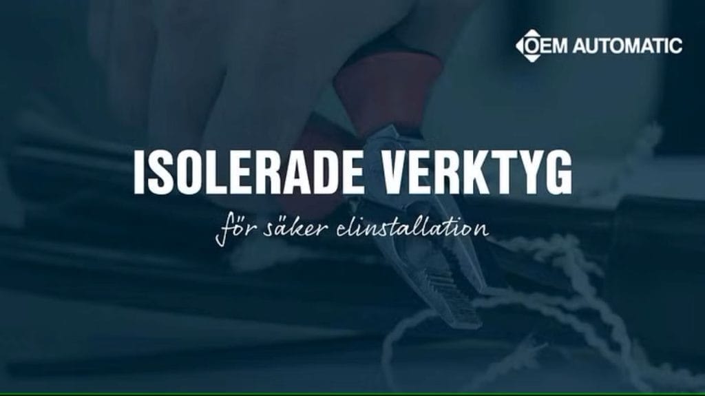Dette billede illustrere OEM Automatic erbjuder isolerade verktyg för säker elinstallation