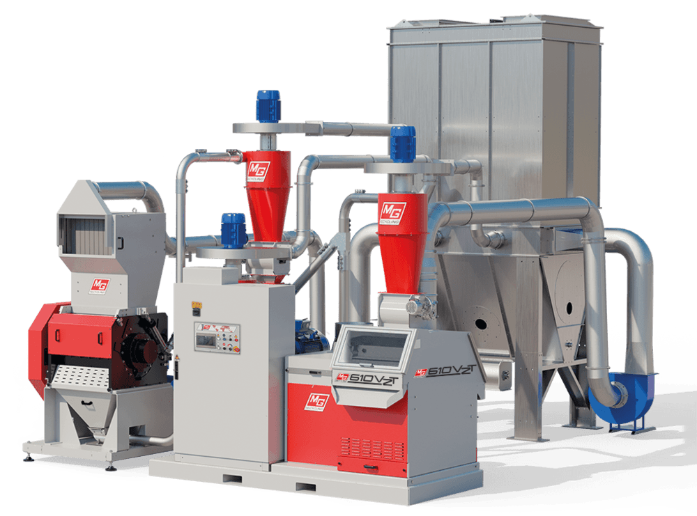 Genbrug og genvinding af kobbergranulat, aluminiumgranulat og plastgranulat perfekt adskilt