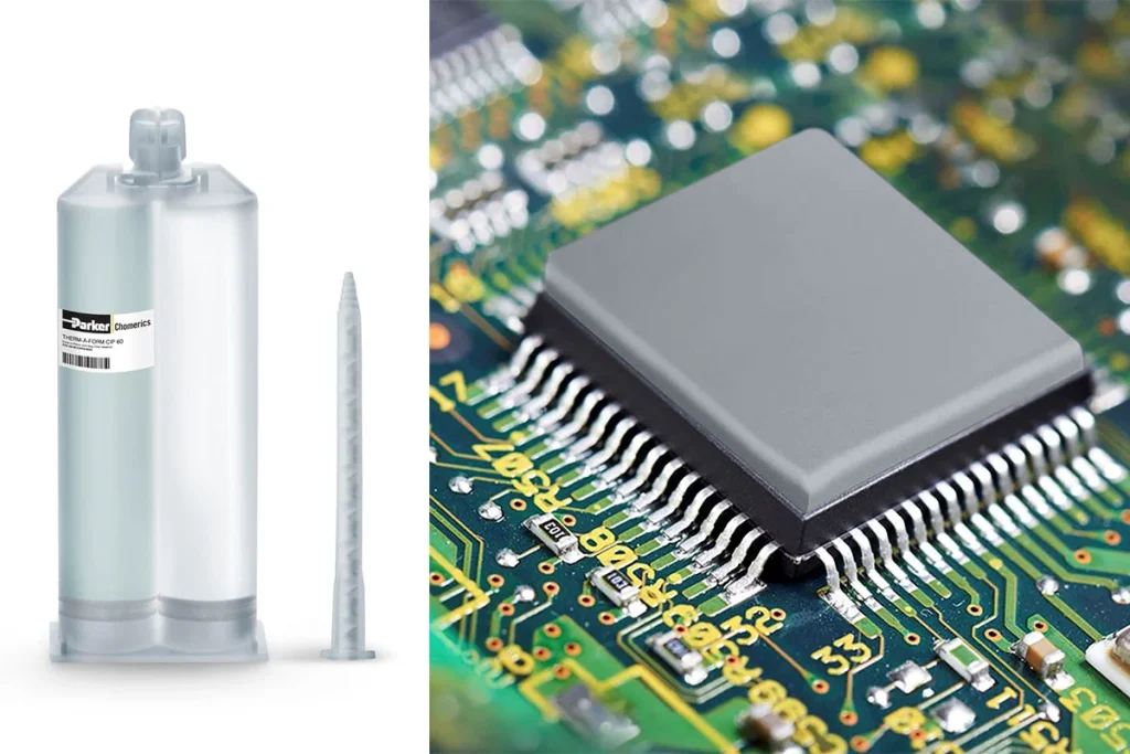 Dette billede illustrere OEM Electronics – Aktuellt från Parker Chomerics – EMI-skärmning och termiskt material