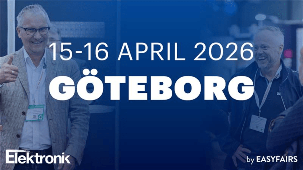 Dette billede illustrere Elektronikmässan återvänder till Göteborg i april 2026 – Större, starkare och mer efterlängtad än någonsin!