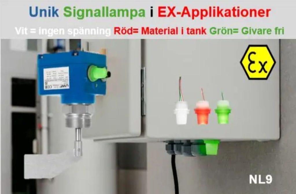 Dette billede illustrere SensorGruppen – Signallampa