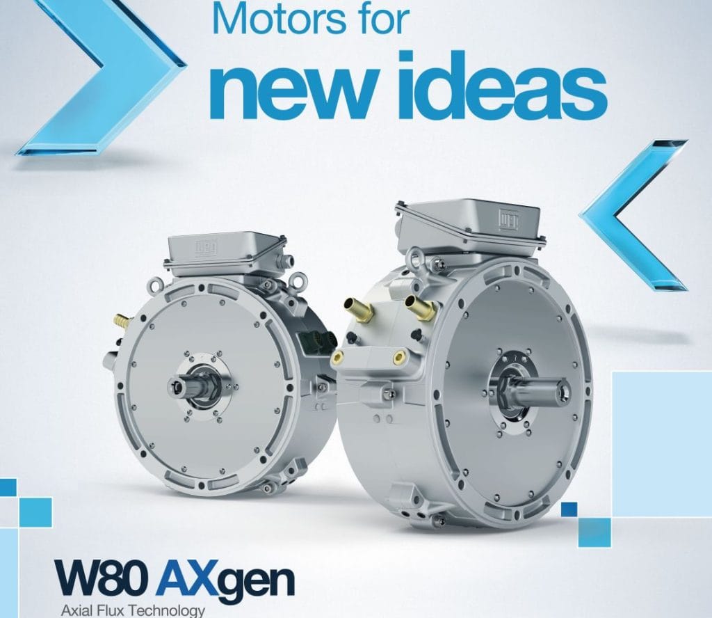 Dette billede illustrere WEG lanserar W80 AXgen-motor