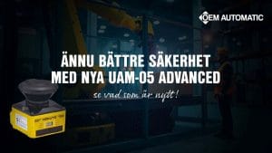 Dette billede illustrere OEM Automatic lanserar en förbättrad version av UAM-05 säkerhetslaserscanner