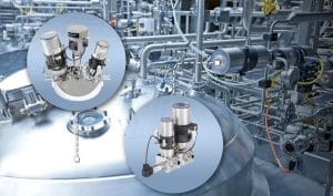 Dette billede illustrere Tank blanketing för livsmedelsproduktion med Bürkert