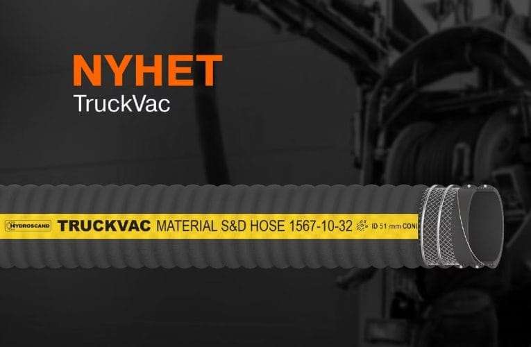 Hydroscand lanserar TruckVac – flexibel materialtransportslang