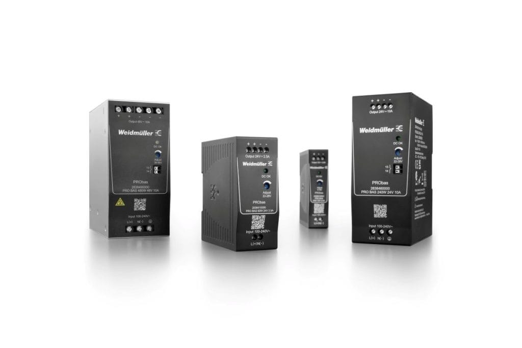 Dette billede illustrere Effektiv likströmsförsörjning: PRObas-serien från Weidmüller