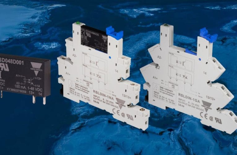 Ljudlös och gnistfri koppling medultrakompakta Solid State-reläer från CarloGavazzi