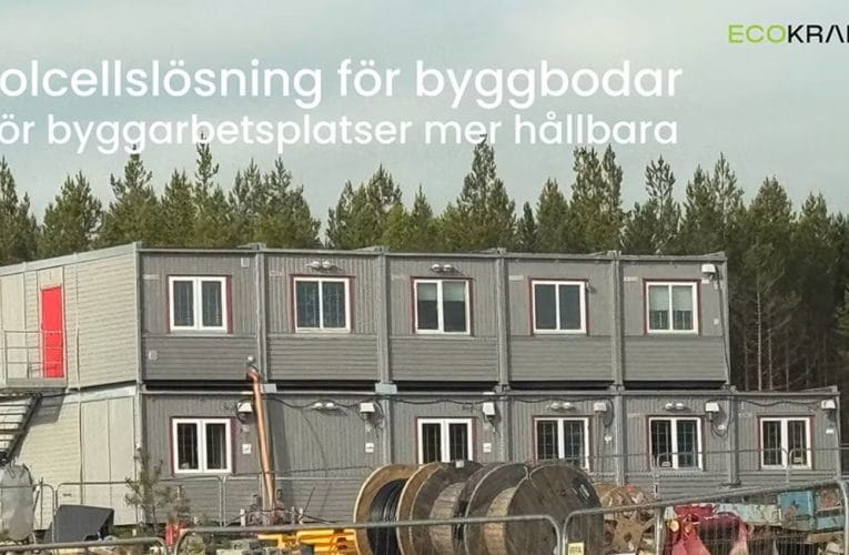 ECOKRAFT lanserar solcellslösning för byggbodar och moduler
