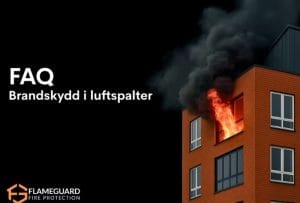 Luftspalten ventilerar konstruktionen men kan vid brand bli en snabb spridningsväg.