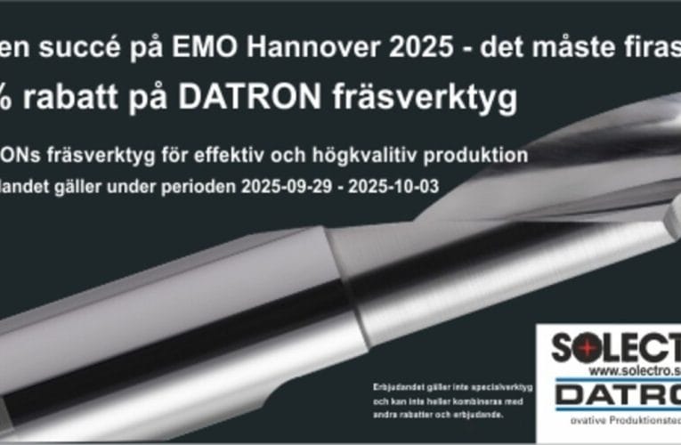 Vilken succévecka det blev för DATRON på EMO i Hannover – Det måste vi fira!