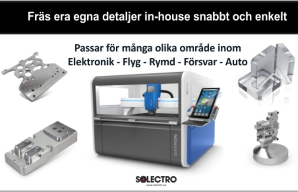 DATRON CNC-fräsmaskiner är framtagna för high tech tillverkning - de är snabba och energieffektiva