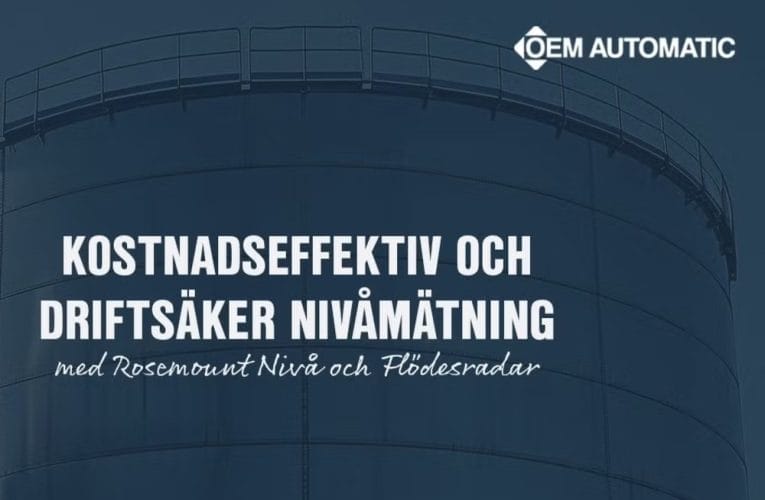 Smarta radar­lösningar för driftsäker nivå- och flödesmätning