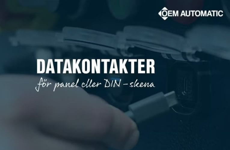Smarta datakontakter för panel och DIN-skena från LÜTZE