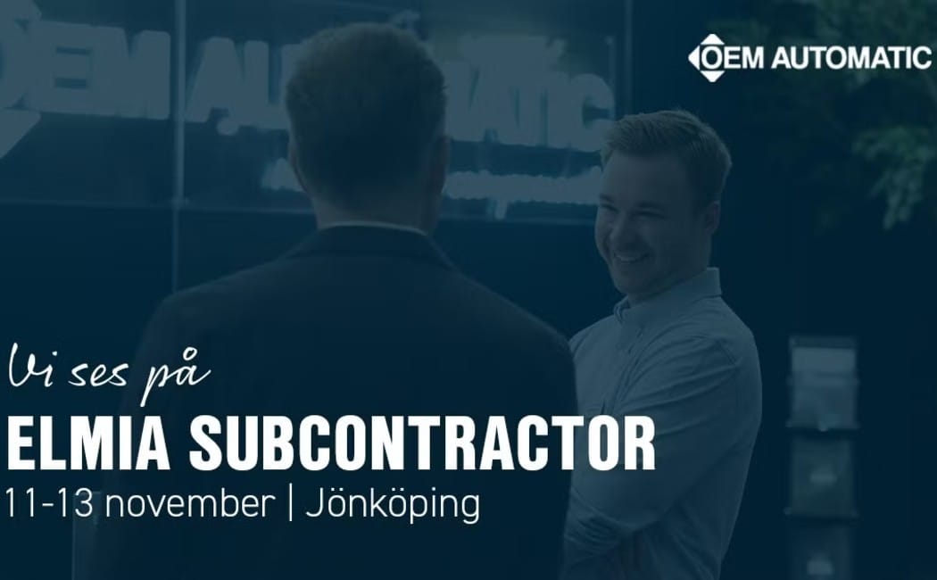 OEM Automatic visar lösningar för maskin, industri och utemiljö på Elmia Subcontractor 2025