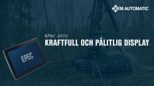 Dette billede illustrere Ny kraftfull display för robusta maskinapplikationer