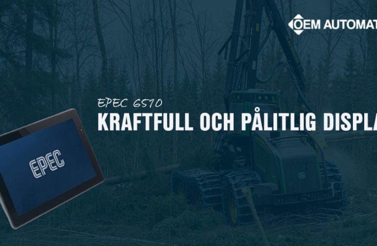 Ny kraftfull display för robusta maskinapplikationer