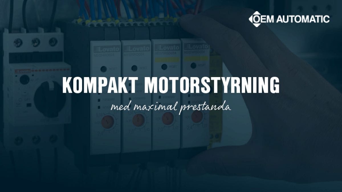 Dette billede illustrere Kompakt motorstyrning med lång livslängd