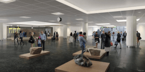 Dette billede illustrere Fagerhult levererar unik belysningslösning till Västlänkens station Centralen