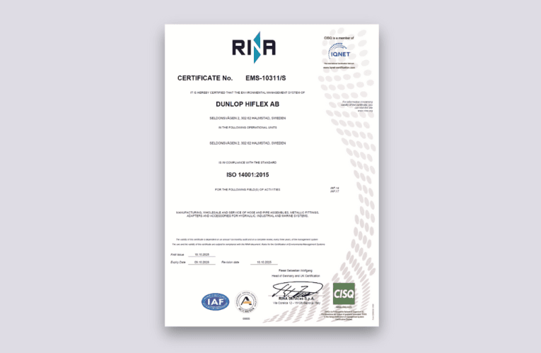 ISO 9001 certifierade i Helsingborg!