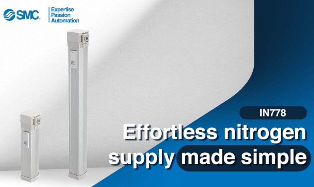 Producera kvävgas av tryckluft med ny membrangenerator från SMC