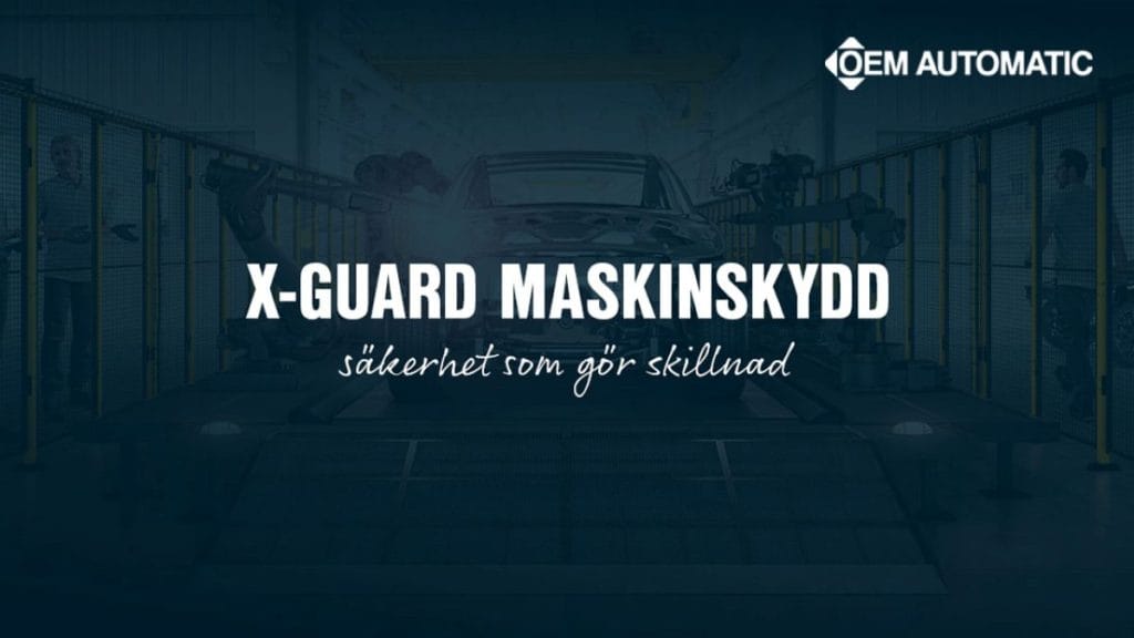 Dette billede illustrere X-Guard – flexibla maskinskydd för en säker och effektiv produktion