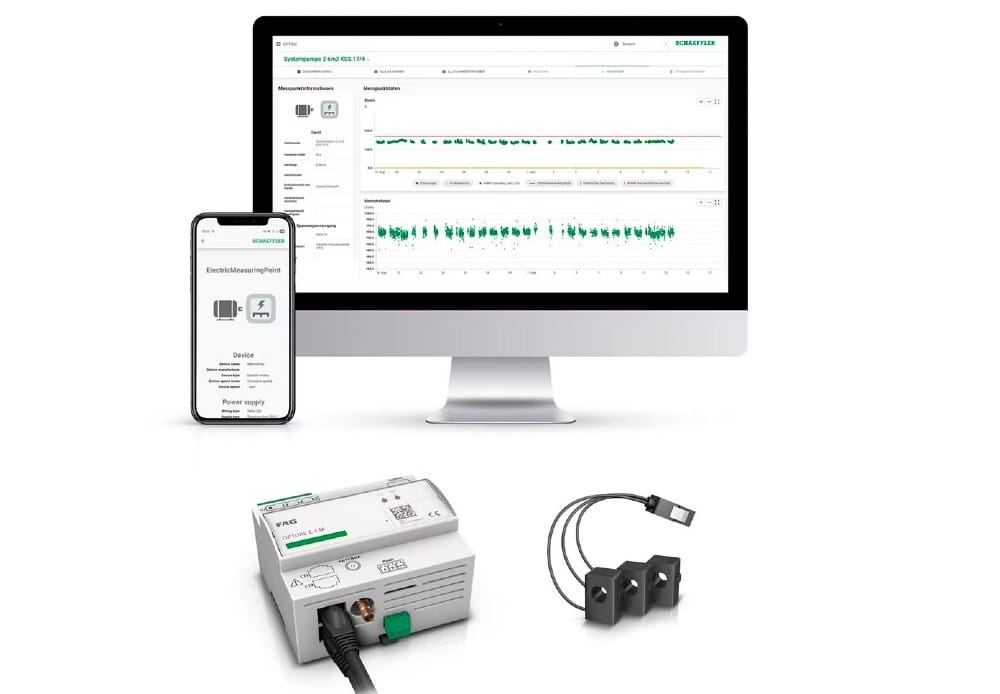 FAG OPTIME E-CM: Systemet består av en mätenhet och sensorer för strömmätning. Foto: Schaeffler