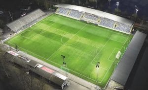 Ny fotbollsbelysning på Kopparvallen