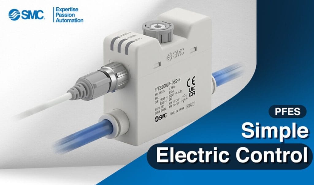 Nya möjligheter att justera in cylinderns hastighet med ny, elektrisk strypbackventil från SMC