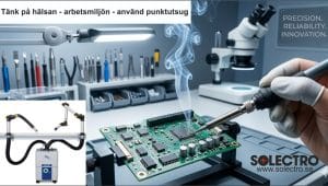 Lödrök är farlig för hälsan - installera ett punktutsug - snabb och enkelt