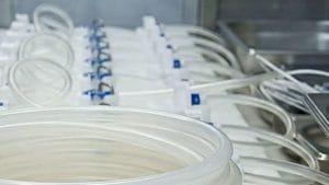 Dette billede illustrere Single-use utan kompromisser: Säker medieöverföring med platinahärdat silikon