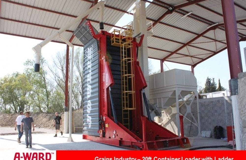 tilting container loader