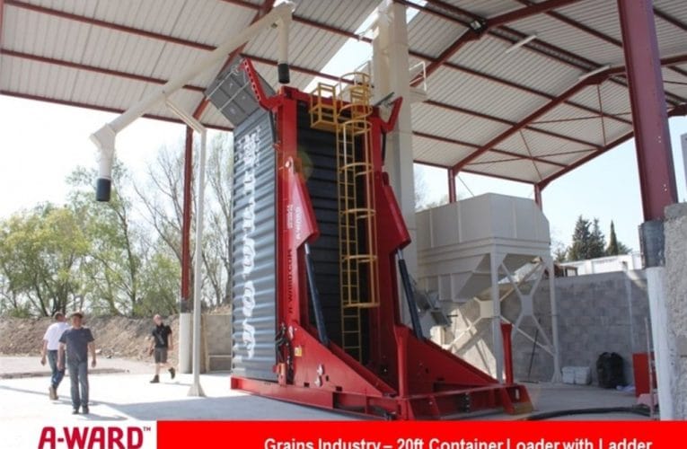 tilting container loader