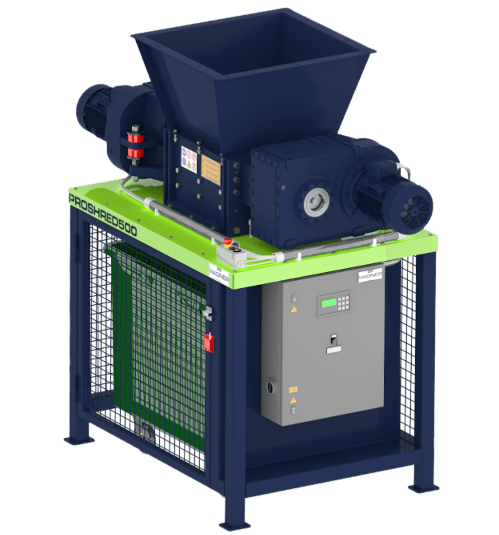 Säker nedbrytning av textilier – Wagner Shredder-teknologi