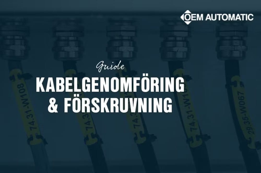 Så väljer du rätt lösning: kabelgenomföring eller förskruvning