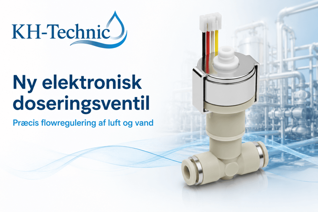 Ny elektronisk doseringsventil ger exakt flödesreglering och lägre energiförbrukning