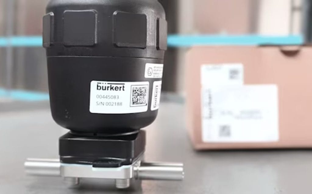Data Matrix-koder på membranventiler: Digital åtkomst till certifikat och produktinformation