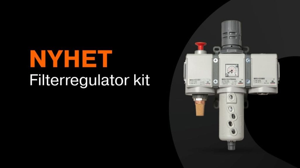 Dette billede illustrere Hydroscand lanserar filterregulator kit för industrin med definierade renhetsklasser och flöden