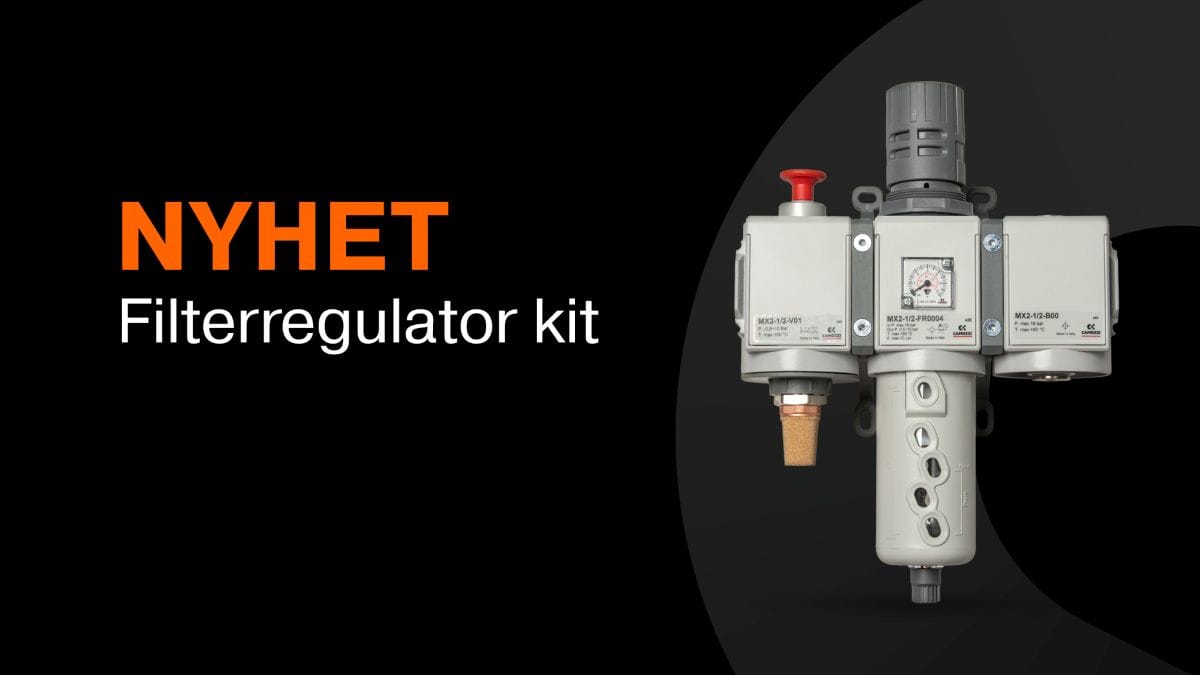 Dette billede illustrere Hydroscand lanserar filterregulator kit för industrin med definierade renhetsklasser och flöden