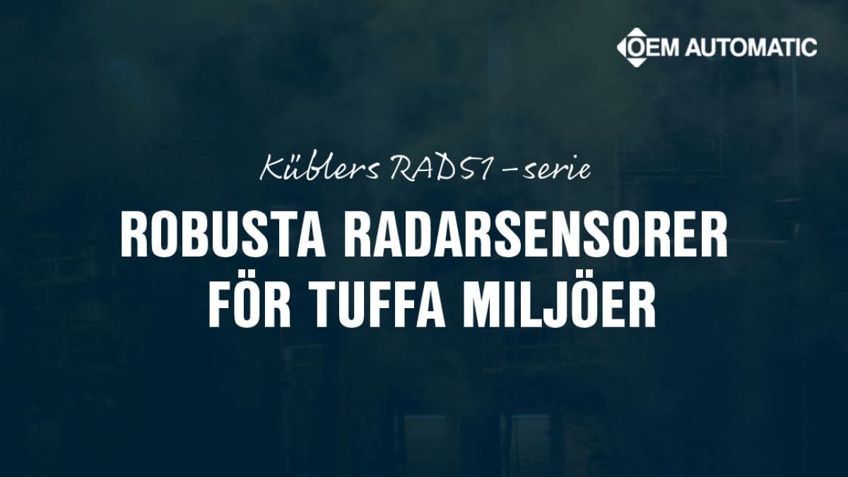 Dette billede illustrere Tillförlitlig radarmätning i krävande miljöer