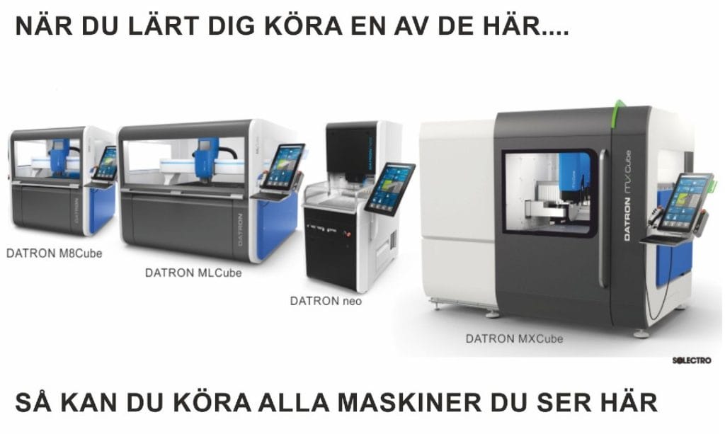 Smart Industri - Effektiv industri - DATRONs CNC fräsmaskiner har samma mjukvara och gränssnitt oavsett storlek