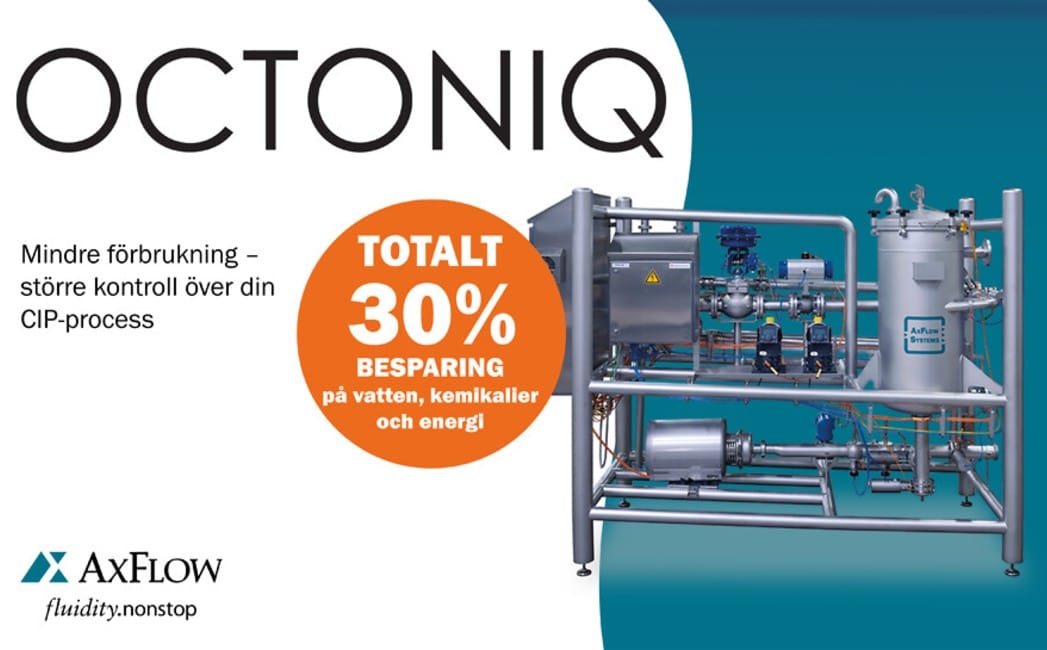 OCTONIQ - Spara upp till 30% vatten, kemikalier och energi