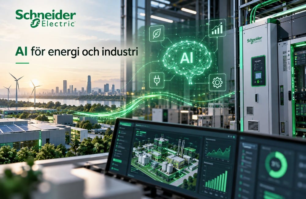 Ny rapport från Schneider Electric - Visar att AI kan minska byggnaders energianvändning med upp till 22 procent