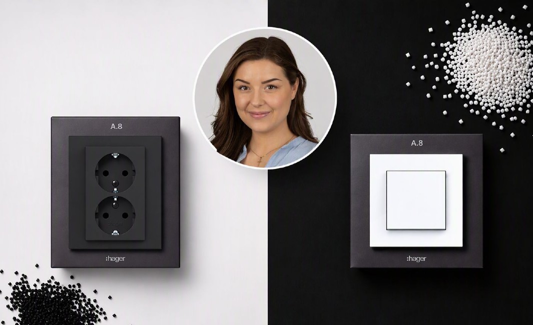 Produktchefen Petra Ramia Laon om att Hager lanserar ett nytt strömställarsystem med 50% återvunnen plast och cirkulär design.